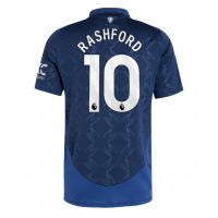 Camiseta Manchester United Marcus Rashford #10 Segunda Equipación Replica 2024-25 mangas cortas